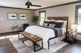 This is the new and fresh take on spanish architecture and i am loving it! Joanna Gaines Fixer Upper Bedrooms Remodel Bedroom Home Decor Bedroom Master Bedrooms Decor