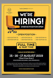 Job Vacancy Flyer By Monogrph On Envato Elements Recruitment Poster Design Recruitment Poster Job Poster