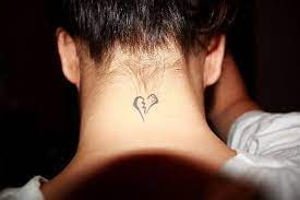 My Broken Heart By Sahxic Broken Heart Tattoo Broken Heart Tattoo Designs Neck Tattoo