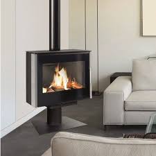Poele A Bois Contemporain Litho Brisach Poele A Bois Bois Design
