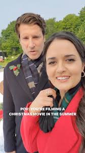 The things we do to make a movie 🤭, Catch Danica McKellar and Damon Runyan  in one of your favorite Christmas movies, "A Royal Date for Christmas,"  airing tonight at 8/7c!