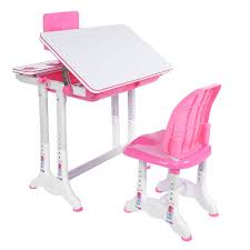 Children desk and chair also completes the study area of our children. Robtle Children S Desk And Chair Set Height Adjustable Kids Study Homework Desk Chair Children Activity Art Table Set With Storage Pink Buy Online In Guam At Guam Desertcart Com Productid 159898697