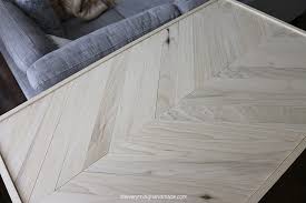 Petrified wood coffee table on hairpin legs. Herringbone Hairpin Leg Coffee Table Via Oheverythinghandmade Llc