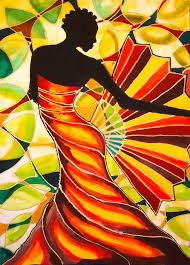 Alysia The Fan Dancer Caye Caulker Belize By Lee Vanderwalker Africa Art Caribbean Art African Art Paintings