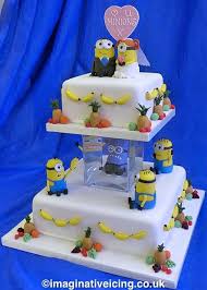 Although, he seems to be thelast guy that any other minion would chose to work with, he is myfirst choice. Imaginativeicing Co Uk Cake Minion Wedding Cake Cake Creations