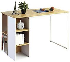 The acrylic panel on the ceiling with laser cuts, throwing light onto the space adds to the chicness and class of the personal space. Amazon Com Coavas Computer Desk Office Writing Desk With 5 Side Shelves Large Study Table Modern Laptop Notebook Desk W Desk Furniture Home Desk Desk Storage