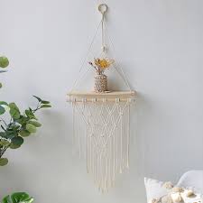 Bohemian style is back and making itself at home in living spaces everywhere. Macrame Shelves For Bedroom Plant Boho Decoration Home Wall Decor Wooden Wall Shelf Candle Holder Floating Shelves Gift Special Deal 909f86 Goteborgsaventyrscenter