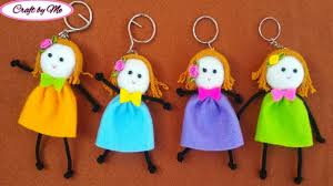 Diy Felt Keychain Cara Membuat Gantungan Kunci Boneka Dari Flanel Gantungan Kunci Kain Flanel Gantungan