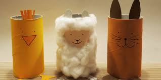 Oster Tiere Aus Klorollen Basteln Ostern Klorollen Basteln Basteln Und Klo