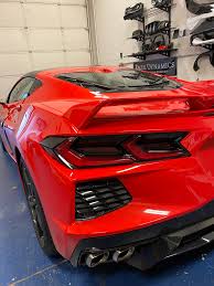 Smoked Tail Light Tint Cover Kit 2020 C8 Corvette Next Gen Speed