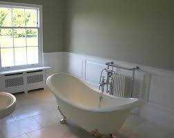 I made these cedar panels myself for our bathroom, a diy project. Bathrooms The Wall Panelling Company