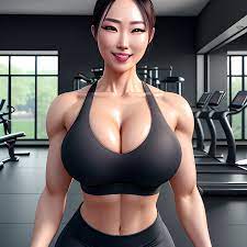 RAW photo, photo of A korean beauty girl with big breasts and ha... -  Arthub.ai