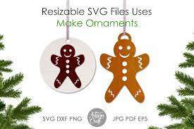Download Gingerbread Cookies Svg Laser Cutting Files Christmas Ornament Svg By Artisan Craft Svg Thehungryjpeg Com