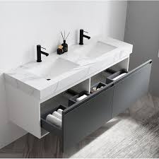 Double Sink Vanities 60 Wall Mounted