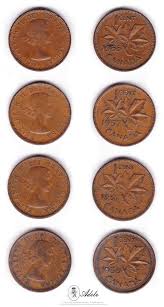 Items Similar To Set Of 22 1953 To 1964 Canadian Pennies