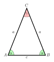 Ein stumpfwinkliges dreieck ein stumpfwinkliges dreieck ist ein dreieck mit einem stumpfen dreieck — mit seinen ecken, seiten und winkeln sowie umkreis, inkreis und teil eines ankreises in. Gleichschenkliges Dreieck Wikipedia