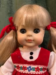 Vogue 1965 “littlest Angel” Doll, Adorable Little 60's Doll, Blonde Hair  Green Eyes Pigtails Small Doll