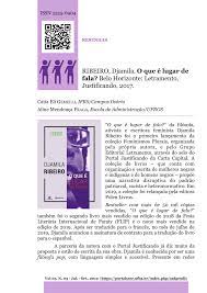 É o primeiro livro da coleção feminismos plurais, que contará com diversos livros escritos por mulheres negras e indígenas e homens negros de diversas regiões do brasil. Pdf O Que E Lugar De Fala De Djamila Ribeiro