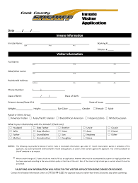 Cook County Jail Visitation Fill Out And Sign Printable Pdf Template Signnow
