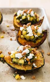 Stuffed Acorn Squash The Epitome Of Fall Our Stuffed Acorn Squash Is Packed With Sweet Apples Goat Cheese And Ext Acorn Squash Recipes Acorn Squash Recipes