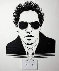 Recycled Cassette Tape Portraits