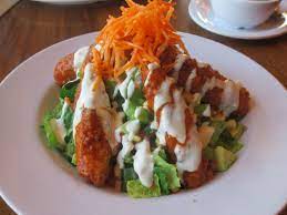 B Uffalo Wing Salad Veggie Grill Laguna Niguel Ca Also National Chain Vegan Grilled Veggies Whole Food Recipes Vegan