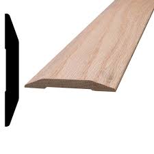 Safepath ezedge transition rubber threshold ramp is made of 100% recycled rubber which helps the user to effortlessly transit from one height to another. Alexandria Moulding 7 16 In X 3 1 4 In X 96 In Oak Saddle Threshold Moulding 41111 400rlc The Home Depot
