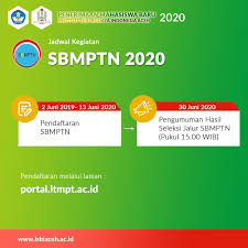 16 februari 2020 oleh rizky pratama. Jadwal Kegiatan Sbmptn 2020