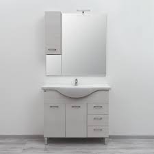 Mobile Bagno A Terra Da 80 Cm Incluso Di Specchio E Pensile Gaia Mobile Bagno Bagni Economici Bagno
