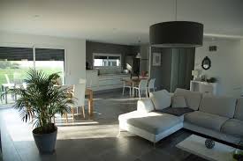 Maison Moderne De Plain Pied Construite A Caussade 132 M Demeures Henry Pierre Maison Moderne Decor Salon Maison Decoration Interieur Maison