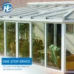 Information on thermal breaks, solid wall materials, frame materials and designs. Waterproof Aluminum Glass House Prefabricated Lowes Solarium Sunroom From China Tradewheel Com