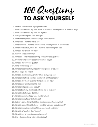 They are probably the best questions to ask at pretty much any social event. 100 Questions To Ask Yourself For Self Growth Free Printable In 2021 100 Questions To Ask Spiritual Questions Questions To Ask