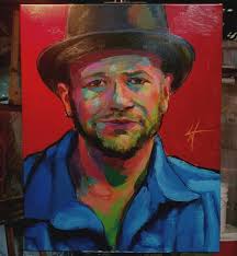 Aaron, Lester Maurer/me, 16x20 acrylic