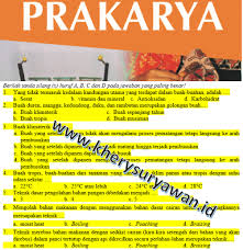 Semoga bermanfaat ya … posted in bahasa indonesiatagged contoh soal pilihan ganda bahasa indonesia kelas 7 kurikulum 2013 semester 2, download soal bahasa indonesia kelas. 80 Soal Dan Jawaban Prakarya Kelas 7 Terbaru Kherysuryawan Id