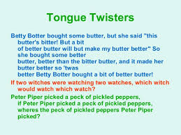 Try this fun tongue twister. Wizard Of Oz Part Ii