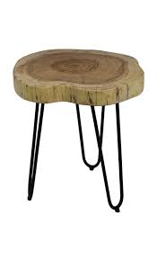 Ash tree live edge coffee table, live edge table, rustic edge end tableby naturalist. Live Edge Side Table With Hairpin Legs Acacia Wood Iron Coffee Side Tables Henk Schram Meubelen
