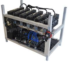Supplied 6gpu support frame only. Stackable Crypto Mining Rig Frame Upto 6 Card Support Hashrate