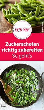 Zuckerschoten Zubereiten Zuckerschoten Lebensmittel Essen Und Essen