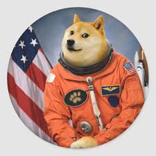 #doge meme #memes #hear me for i have spoken #txt. Astronaut Dog Doge Shibe Doge Memes Classic Round Sticker Zazzle Com In 2021 Shibe Doge Doge Dog Doge