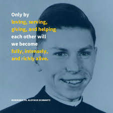Today marks the 67th anniversary of a monumental day in our mission's  history. On June 29th, 1957, Venerable Aloysius Schwartz was ordained a  diocesan priest at St. Martin's Church in Washington D.C.