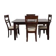 A white pedestal table emphasizes the pouring and trimming in the room. Macys Dining Set Sale Off 73
