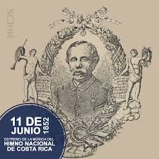 La canción patriótica de los costarricenses, nació con motivo de una  ceremonia de relaciones internacionales que exigía, para recibir dignamente  a representantes extranjeros, junto con la ejecución de los himnos de sus