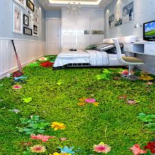 This category contains many wallpapers, super realistic 3d tiles and different styles of other floor covering for the perfect finishing touch of your diorama building. Buy Custom Mural Wallpaper Modern Pastoral Flowers Grass Lawn 3d Floor Tile Sticker Balcony Living Room Pvc Self Adhesive Wall Paper Cicig