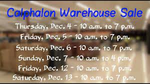 Check spelling or type a new query. Calphalon Warehouse Sale Kicks Off In West Toledo Wtol Com