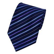 Cravate en rayonne bleu ciel claire losangée. Cravate Bleu Nuit Homme Rayee De Violet Et Bleu Ciel