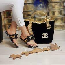 Chanel Sandal Shoe Set Louis Vuitton Shoes Heels Chanel Sandals Outfit Shoes