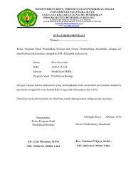 Anda lulusan upr, ingin berkarier di bank kalteng ??? Surat Rekomendasi