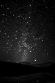 Black And White Sky Night Black And White Stars Night Aesthetic Star Sky
