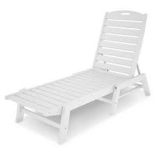 Polywood Nautical Stackable Chaise Chaise Lounge Polywood Chaise