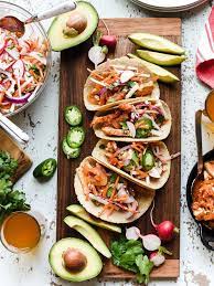 Chipotle Chicken Tacos With Jicama Slaw Kitchen Confidante Recipe Mexican Food Recipes Jicama Slaw Mexican Food Recipes Easy
